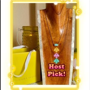 HP🎉 NWT Kendra Scott Elisa Gold Light Blue Necklace